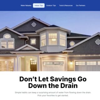 This year is shaping up to be a difficult water year, so we need to start conserving water now. Outside, you can save water by waiting to start regular maintenance and irrigation of your lawn.

And here is a link to some great information about how to conserve water inside your home! You can check out other tips at Slow The Flow!

https://slowtheflow.org/indoor-tips