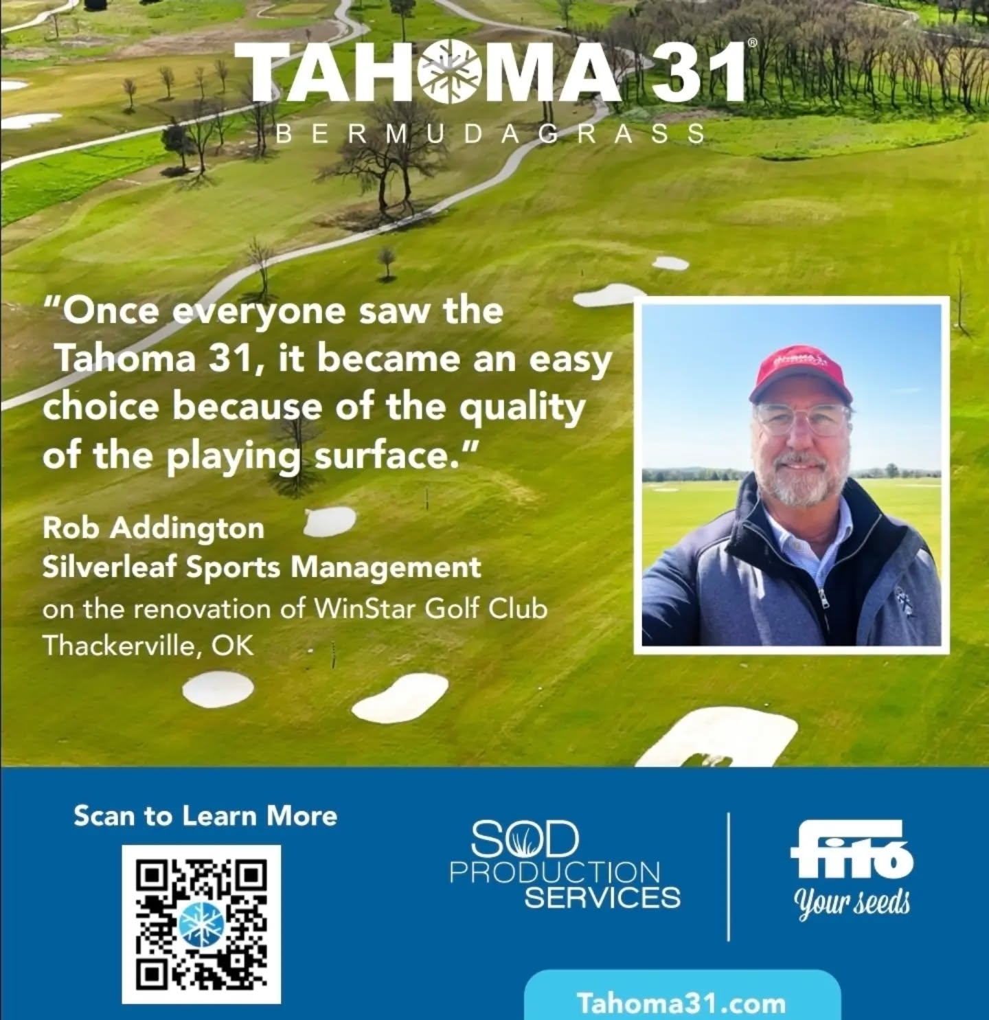 In a time when every drop matters, golf courses are choosing smarter turf! Tahoma 31 hybridbermudagrass. Available in Utah from Chanshare Farms.
#chansharefarms #chansharesod #Tahoma31 #waterwisesod #droughttolerantlandscape