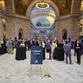 At the State Capitol for the Utah Chambers 2026 Free Enterprise Champion Awards Ceremony, thanking legislators who have been a positive force protecting business in Utah.